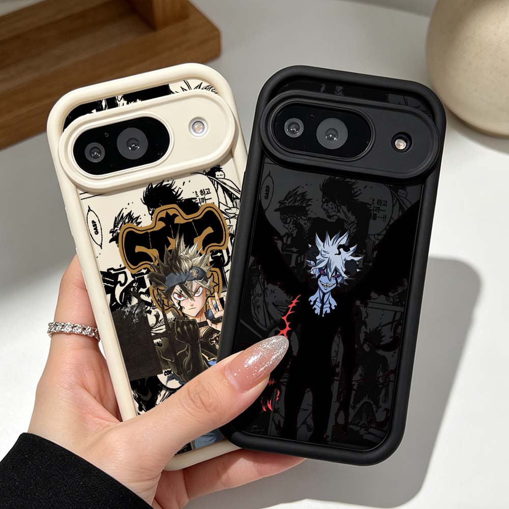Google Pixel 9 Pro - Czarny Clover Fajne Etui na Telefon