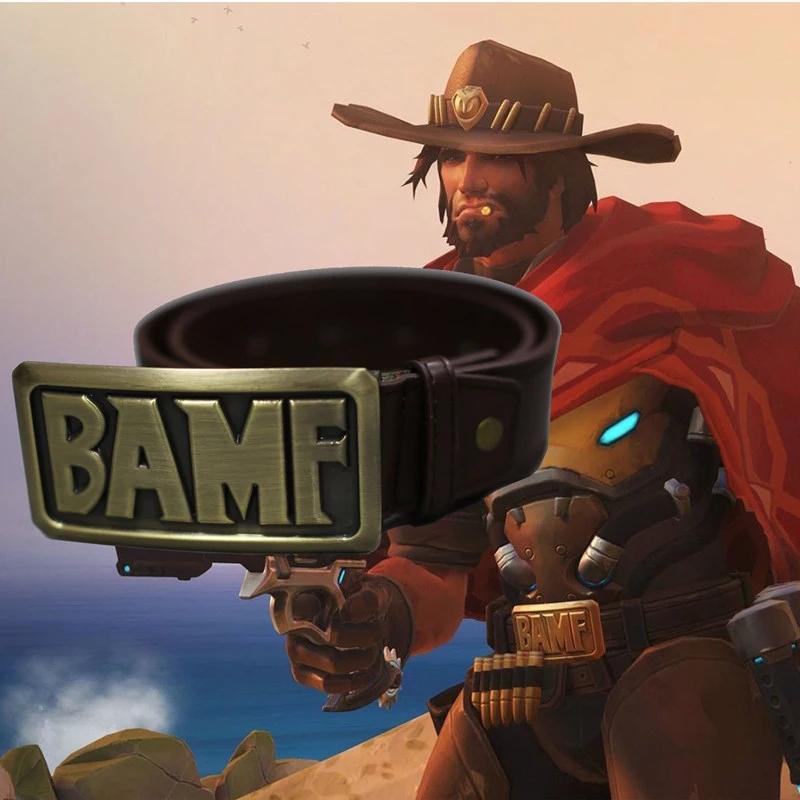 Accessories With Watch - GORĄCO! Pasek Mccree Cosplay Kowbojski Metalowy