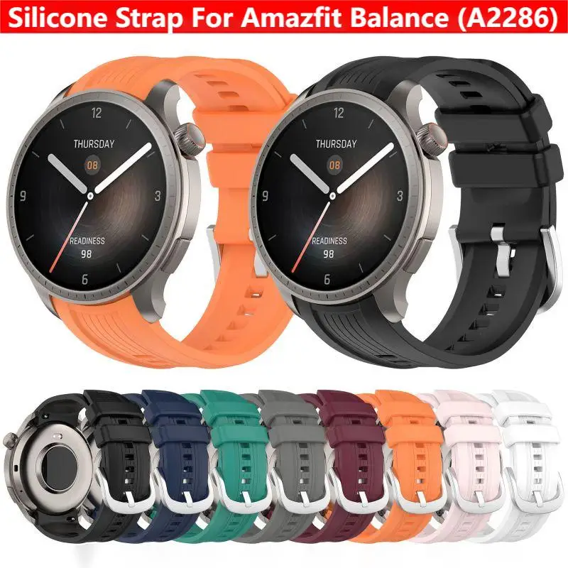 Silicone Band Replacement - Silikonowy pasek do smartwatcha Amazfit Balance