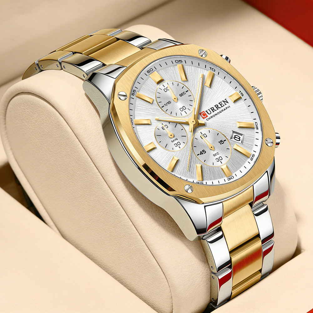 Accessories With Watch - CURREN Nowoczesny męski zegarek sportowy 42