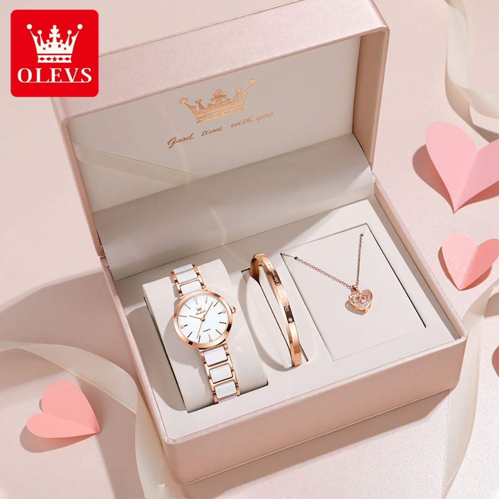 OLEVS Damski Zegarek 5877 Luks – Accessories With Watch recenzja i cena