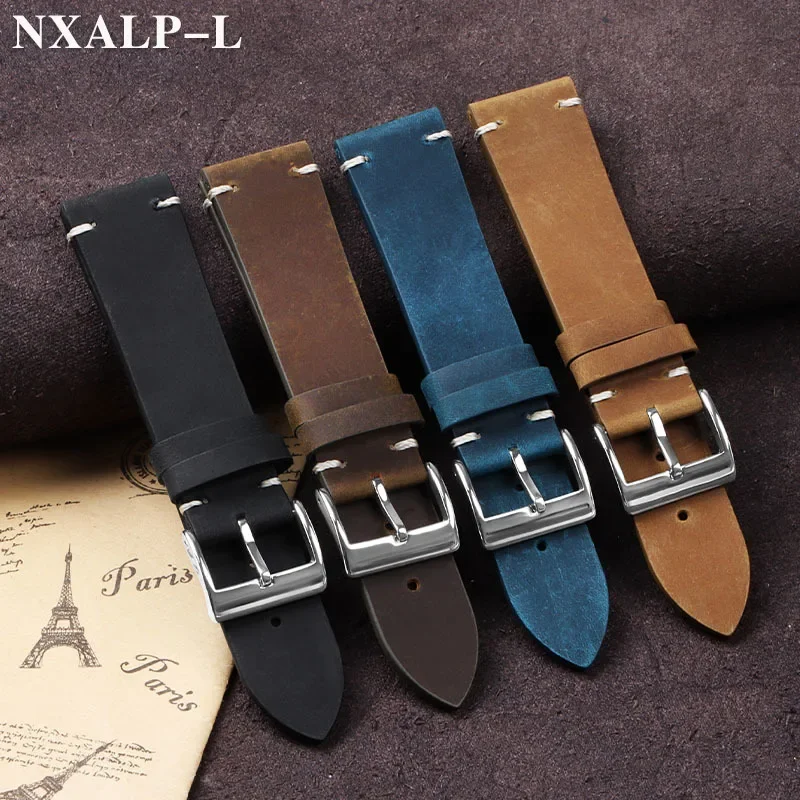 Vintage olejowoskowy skórzany  – Nylon Nato Strap recenzja i cena