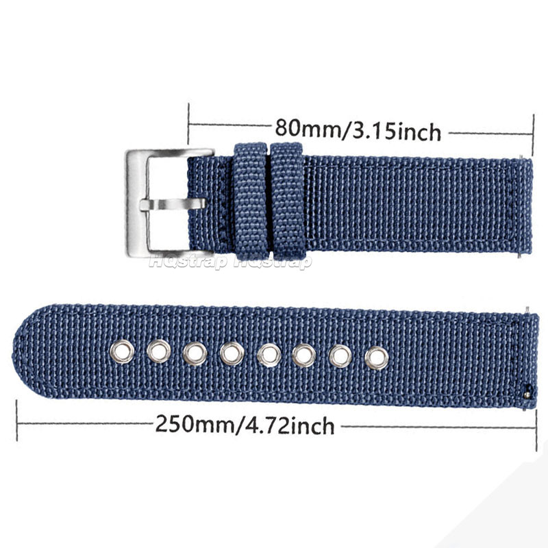 Pasek nylonowy 18mm 20mm 22mm  – Nylon Nato Strap recenzja i cena