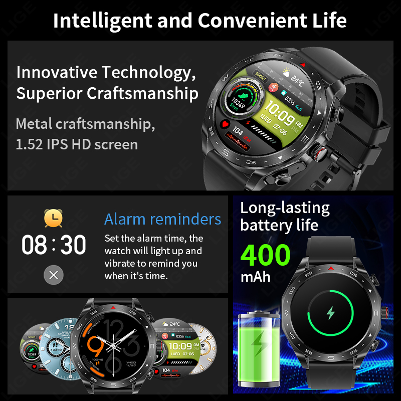 LIGE TWS 2‑w‑1 Smartwatch z wb – Smartwatch Headset recenzja i cena
