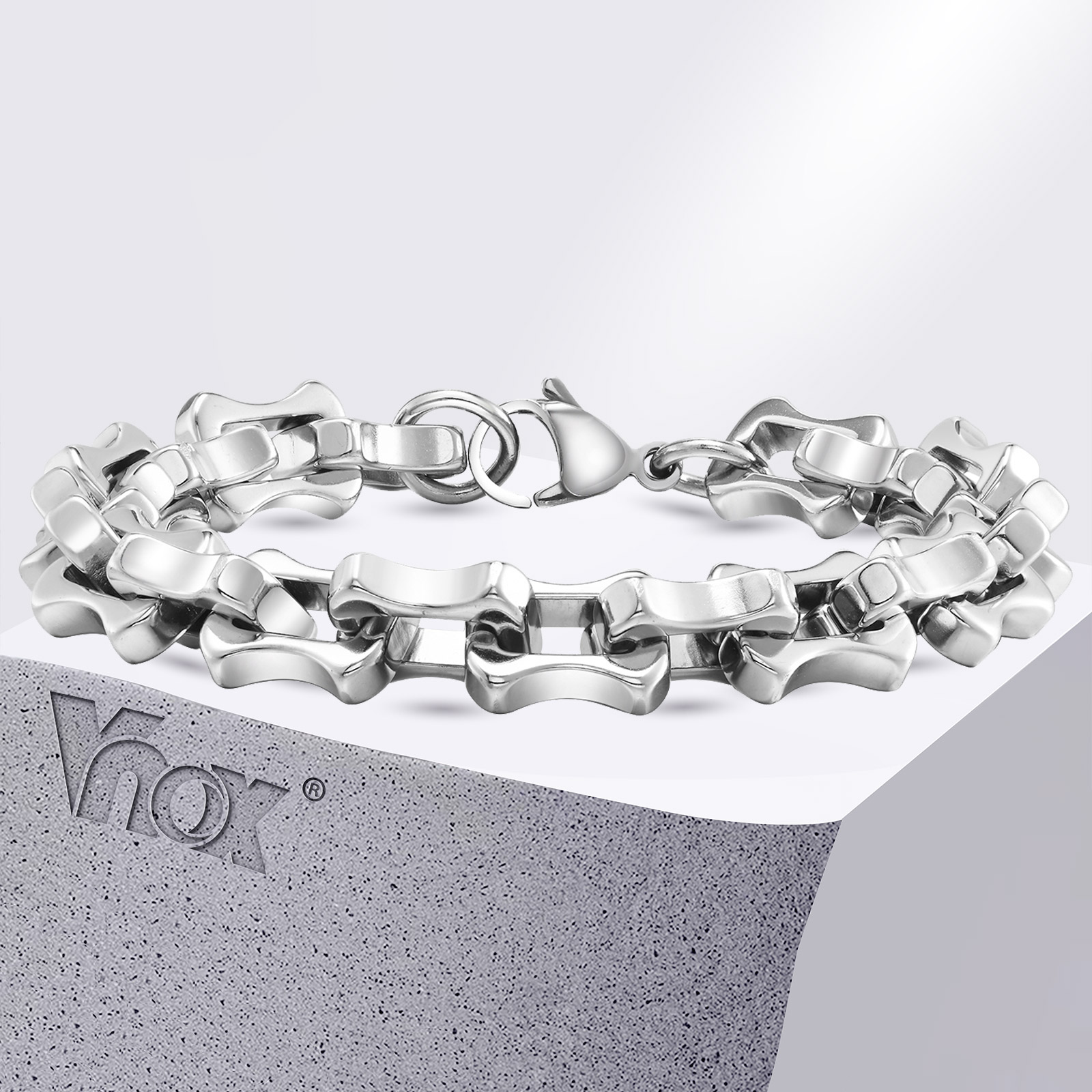 Vnox Heavy Bold męskie bransol – Ceramic Link Bracelet recenzja i cena